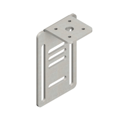 Bracket: 10-ga. (3.4 mm) Cold-rolled Steel with Zi