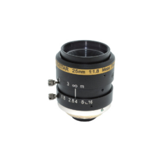 Megapixel C-Mount 25 mm Lens, with Focus & Apertur