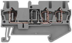 TERM, SPRING, DIODE, 2.5, GRAY, 3-CONN