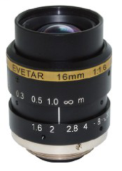 Megapixel C-Mount 16 mm Lens, with Focus & Apertur