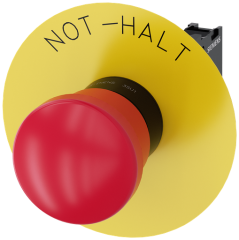 NOT-HALT, PUSH PULL RED MH CAP 0 40MM