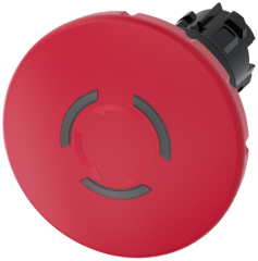 ILLUM EMERG-STOP, TWIST REL RED MH Ø 60MM