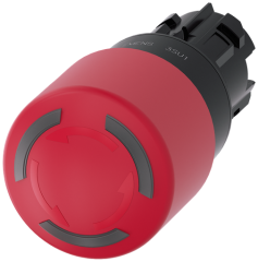 ILLUM EMERG-STOP, TWIST REL RED MH Ø 30MM