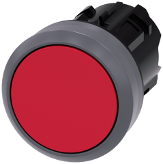 PUSHBUTTON, MOM, RED, FLUSH