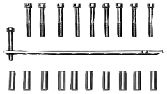 LINK RAILS F. 10 TERMINALS, UNASSEMBLED