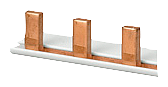 BUSBAR UL508 1-P+AS 80A 1M NO END CAPS